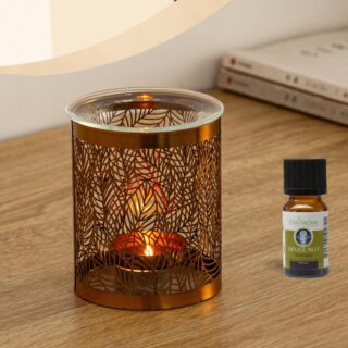 Brûle parfum Série Métally Leaves