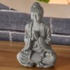 Statuette Bouddha Grise Méditation 1 – Image 5
