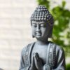 Statuette Bouddha Grise Méditation 1 – Image 7