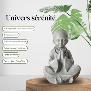 Statuette Bonze Grise