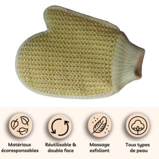 Gant de Bain de Massage en Crin