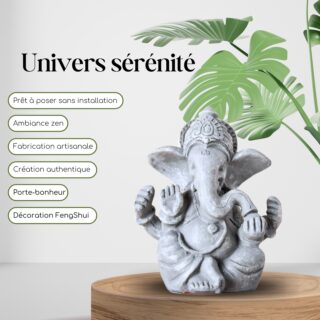 Statuette Ganesh Grise