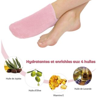 Chaussettes Rose SPA Hydratantes