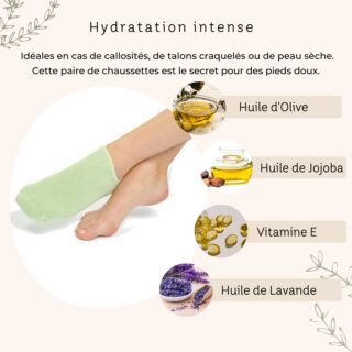 Chaussettes Vertes SPA Hydratantes
