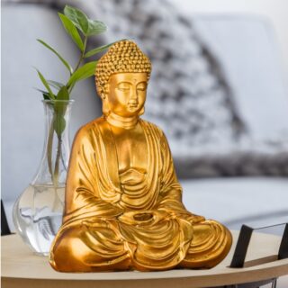 Statue Bouddha Méditation Or – Image 6