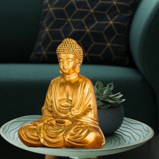 Statue Bouddha Méditation Or – Image 7