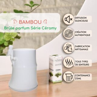 Brûle Parfum Céramique – Bambou
