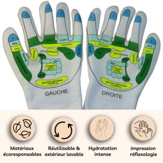 Gants Réflexologie SPA Adoucissants