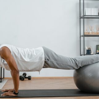 Ballon de Yoga & Fitness Taille S 55 cm Gris