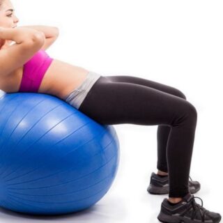 Ballon de Yoga & Fitness Taille M 65 cm Bleu