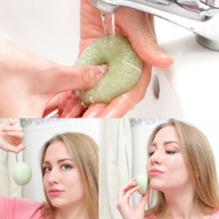 Éponge Konjac Pour Visage à l’Aloe Vera