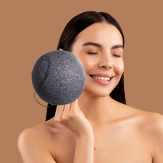 Éponge Konjac Pour Visage au Charbon de Bambou – Image 6