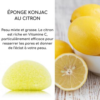 Éponge Konjac Pour Visage au Citron
