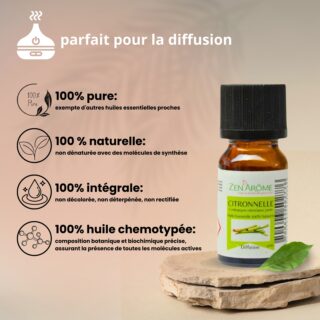 Huiles Essentielles Citronnelle – 10 ml