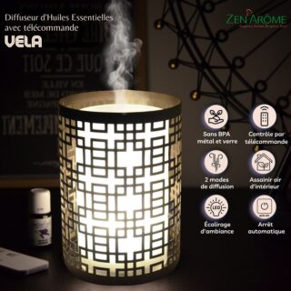 Diffuseur Ultrasonique avec Télécommande Vela