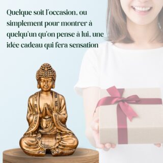 Statuette Bouddha Dorée Méditation 3