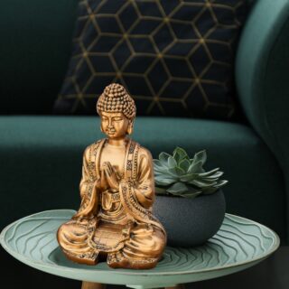 Statuette Bouddha Dorée Méditation 3 – Image 6