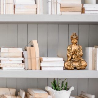 Statuette Bouddha Dorée Méditation 3 – Image 7