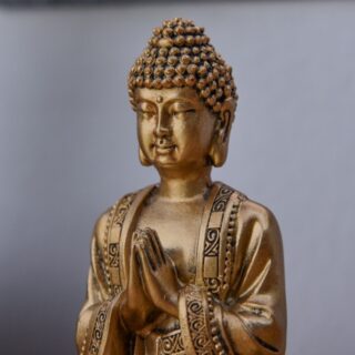 Statuette Bouddha Dorée Méditation 3 – Image 8