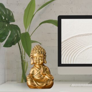 Statuette Baby Bouddha Doré – Image 10