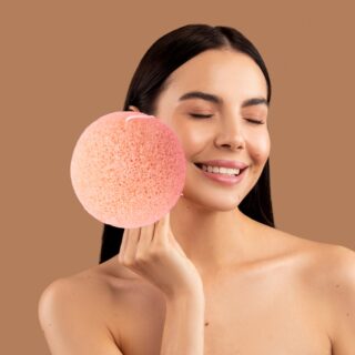 Éponge Konjac Pour Visage à l’Argile Rouge