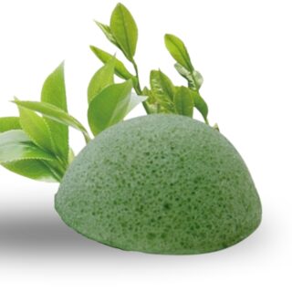 Éponge Konjac spéciale Yeux au Thé Vert