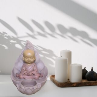 Statue Bougeoir Bouddha Assis – Image 7