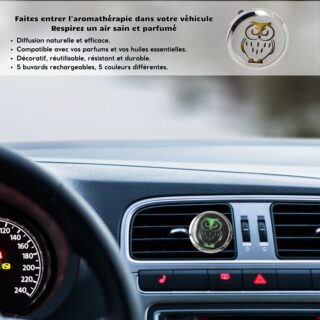 Diffuseur Voiture Clip’Arôme – Chouette