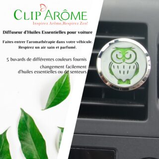 Diffuseur Voiture Clip’Arôme – Chouette