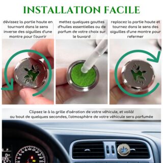 Diffuseur Voiture Clip’Arôme – Arbre de vie