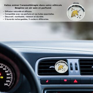Diffuseur Voiture Clip’Arôme – Licorne