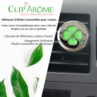 Diffuseur Voiture Clip’Arôme – Trèfle
