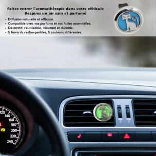Diffuseur Voiture Clip’Arôme – Chat