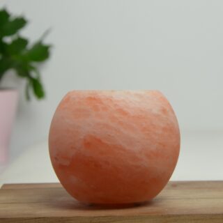 Bougeoir en Cristal de Sel Himalaya Sphère 900g – Image 8