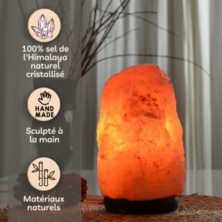 Lampe en sel d’Himalaya de 2 à 3 kg