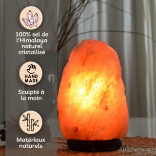 Lampe en sel d’Himalaya de 4 à 6 kg