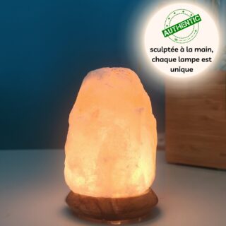 Lampe USB en Cristal de Sel d’Himalaya Rock