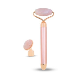 Masseur Visage Électrique Quartz Rose