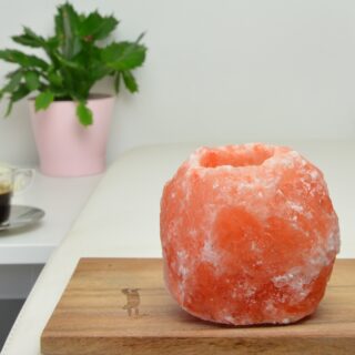 Bougeoir en Cristal de Sel Himalaya Rock 500g – Image 8