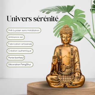 Statue Bodhi or H 19 cm