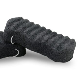 Éponge Konjac XL Corps au Charbon de Bambou