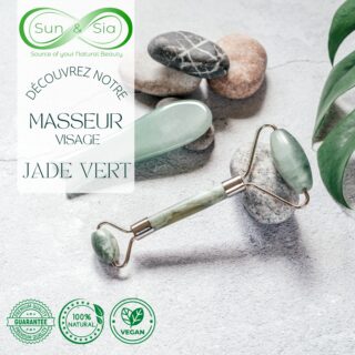 Masseur Visage en Pierre de Jade – Vert