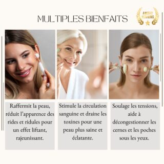 Masseur Visage en Pierre de Jade - Blanc – Image 7