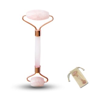 Masseur Visage en Quartz Rose