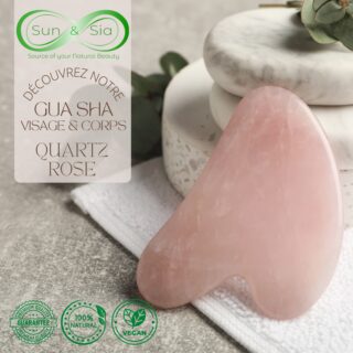 Set Masque Yeux ThermoConfort et GuaSha Quartz Rose + Housse