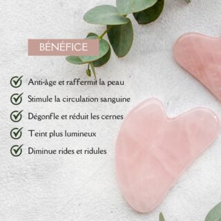 Set Masque Yeux ThermoConfort et GuaSha Quartz Rose + Housse – Image 8