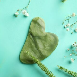 Set Masque Yeux ThermoConfort et GuaSha Jade Vert + Housse – Image 11