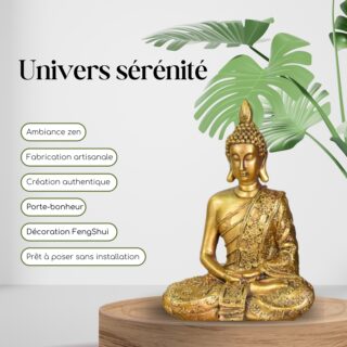 Statue Bouddha Doré Sanci
