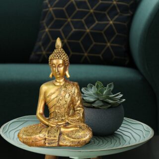 Statue Bouddha Doré Sanci – Image 6