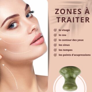 Champi GuaSha en Jade Vert – Image 6